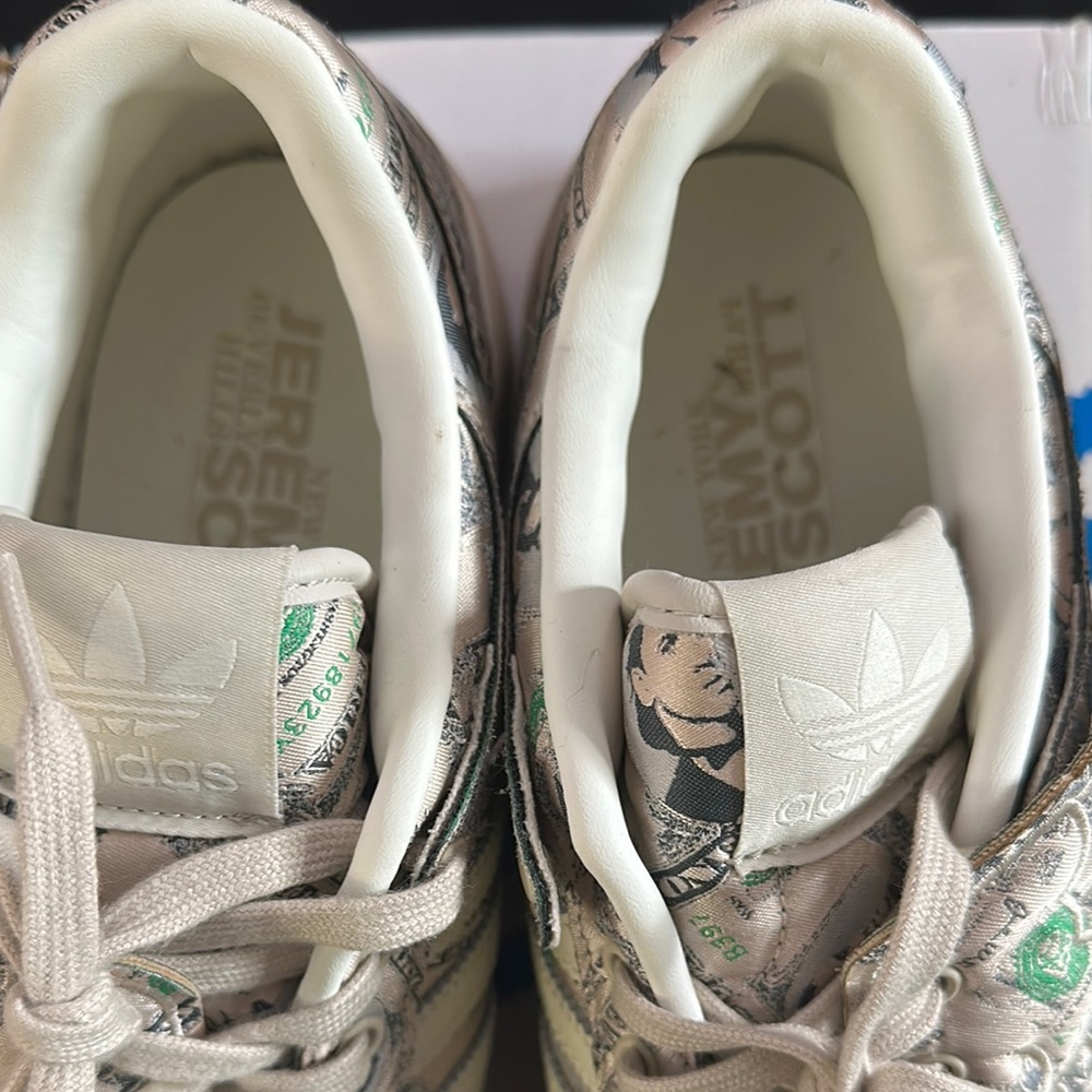 Adidas Winged Sneakers with Money Print -Jeremy Scott sz10 - Picture 2 of 6